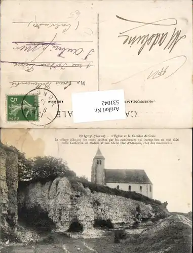 531042,France Etigny Yonne Eglise et la Carriere de Craie
