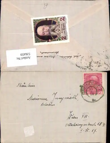 536459,Stempel Brief Grundlsee n. Wien Ottakring 1916