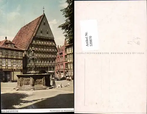 539870,Hildesheim Marktbrunnen m. Knochenhauer Brunnen