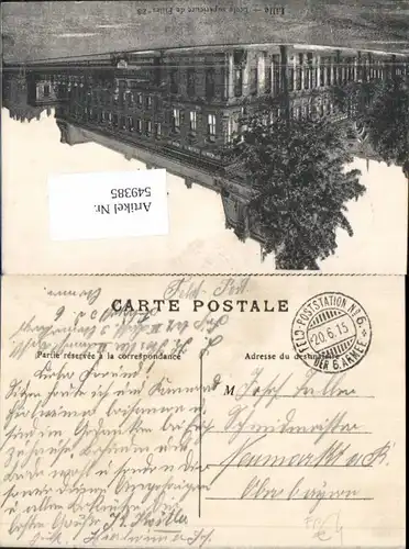 549385,Deutsche Feldpost Poststation d. 6. Armee n. Neumarkt Oberbayern