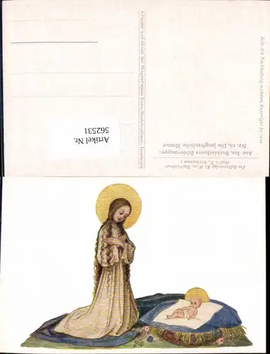 562531,Künstler AK Josef Bachlehner Hall Tirol 16 jungfräuliche Mutter Maria Jesus Kind