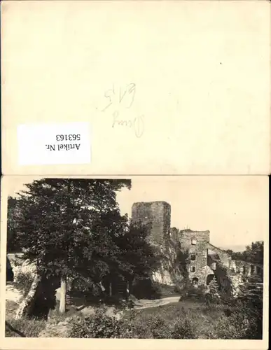 563163,Foto Ak Burg Ruine