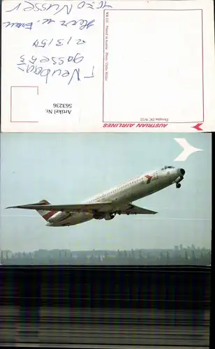 563236,Luftfahrt Aviatik Flugzeug Flieger Douglas DC 9/32 Austrian Airlines