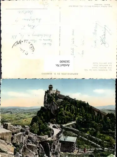 563600,Stadt San Marino Der zweite Turm Altstadt u. Burg