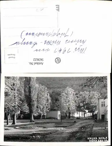 563622,Foto Ak Niska Banja Ansicht Strasse Park 1941
