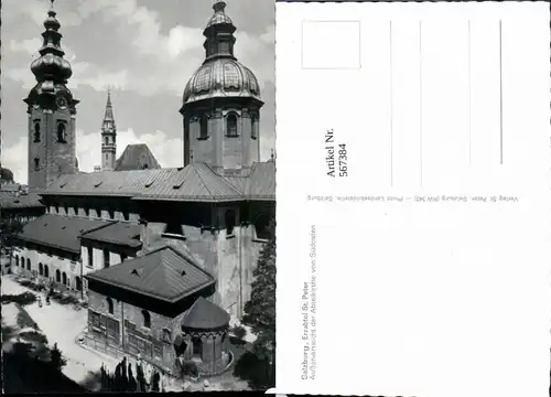 567384,Salzburg Erzabtei St Peter Außenansicht d. Abteikirche v. Südosten