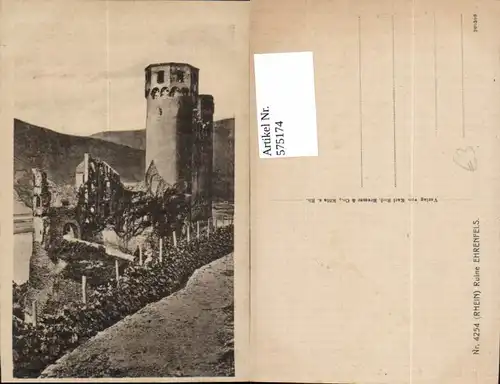 575174,Ruine Ehrenfels Burg Ehrenfels Rüdesheim am Rhein