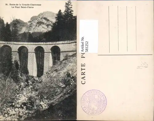581252,Route de la Grande-Chartreuse Le Pont Saint-Pierre Brücke Viadukt