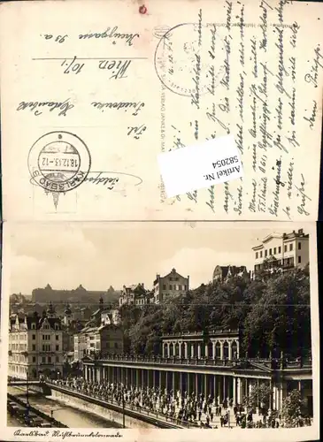582054,Karlsbad Karlovy Vary Mühlbrunn Kolonnade Feldpost