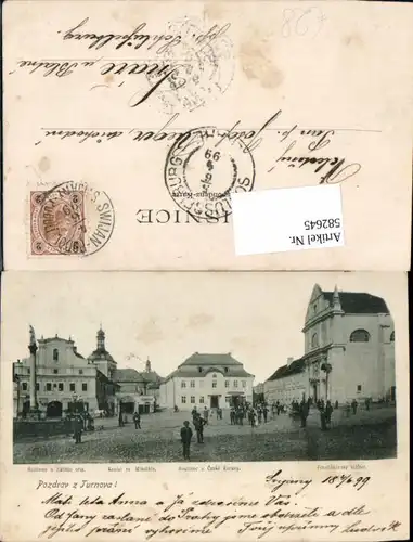 582645,Litho Turnov Turnau Frantiskansky klaster 1899 Czech Republic