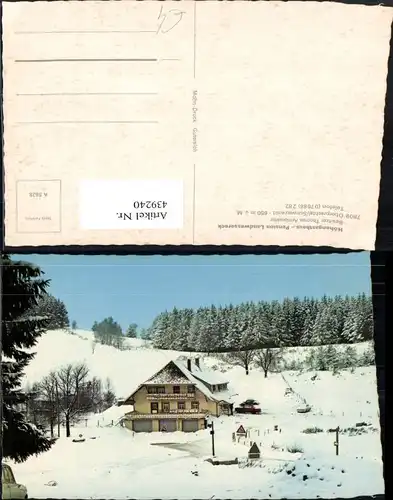 439240,Oberprechtal im Schwarzwald Höhengasthaus Pension Landwassereck Winterbild