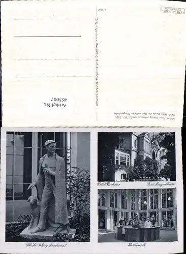 455007,Bad Mergentheim Hotel Kurhaus Denkmal Gehrig Mehrbildkarte