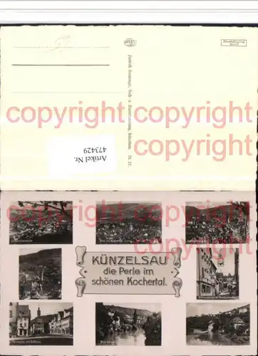 473429,Künzelsau Totale Marktplatz Rathaus Mehrbildkarte