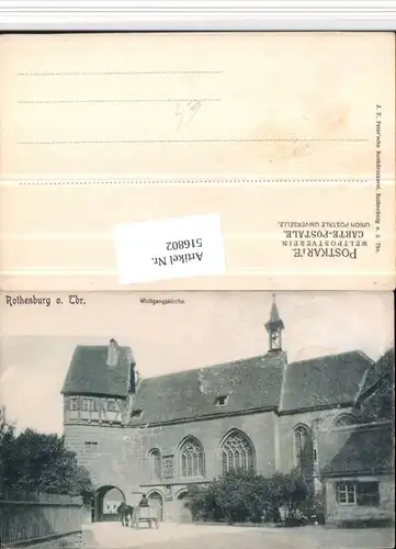 516802,Rothenburg ob d. Tauber Wolfgangskirche Kirche