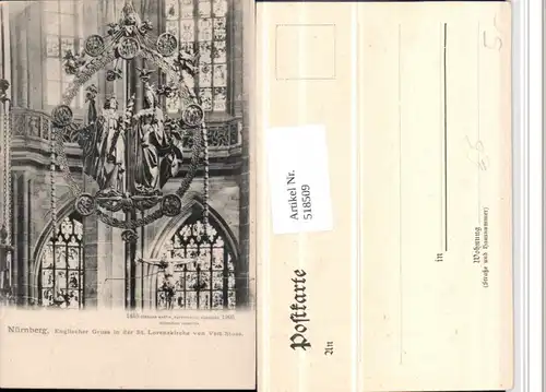 518509,Nürnberg Lorenzkirche Kirche Englischer Gruß Figuren