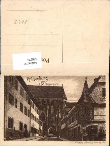 556279,Künstler AK Radierung G.O. Dietrich Rothenburg ob der Tauber 