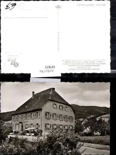 187833,Altsimonswald Emmendingen Gasthof u. Pension zum Ochsen Bes. Schultis