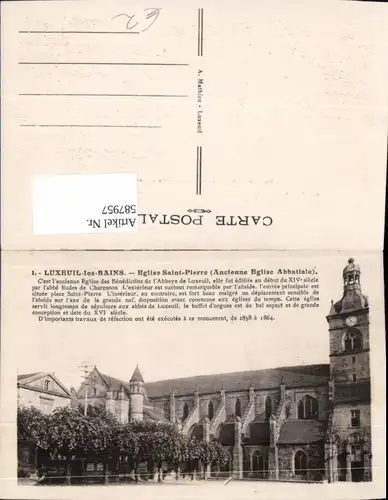 587957,Luxeuil-les-Bains Eglise Saint-Pierre Kirche France