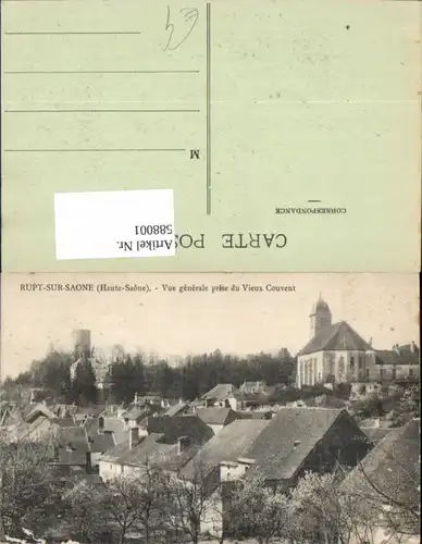 588001,Rupt-sur-Saone Haute Saone Vue generale prise du Vieux Couvent France
