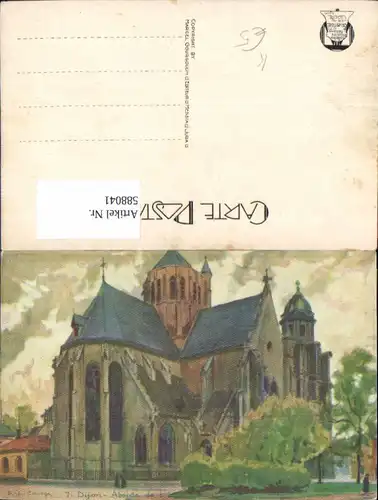 588041,Künstler Ak Dijon Abside de l Eglise Kirche France