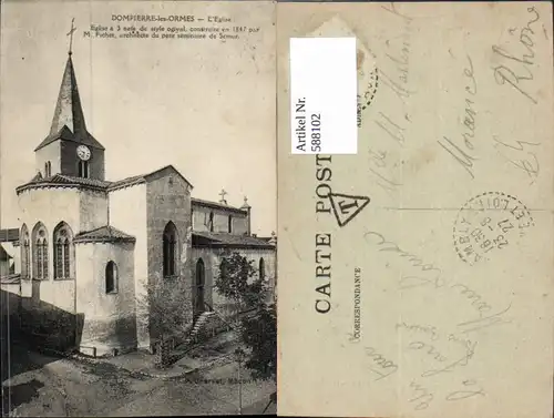 588102,Dompierre-les-Ormes L Eglise Kirche France