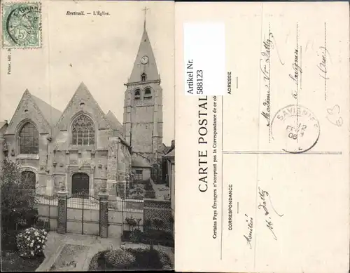 588123,Breteuil L Eglise Kirche France