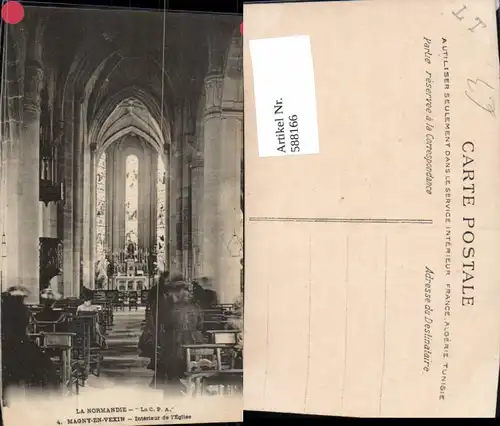 588166,Magny-en-Vexin Interieur de l Eglise Notre Dame Innen Kirche France