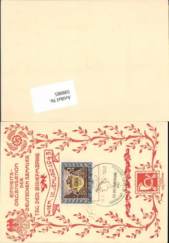 598085,Ludwig Hesshaimer Ganzsache Tag der Briefmarke 1943 Wien Propaganda AK WW2