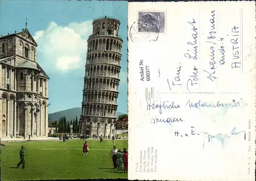 600377,Turm Pisa Torre Pendente Der schiefe Turm