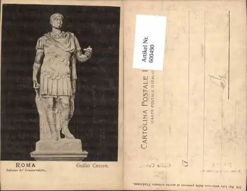 600490,Roma Rom Palazzo de Conservator Guilio Cesare Statue