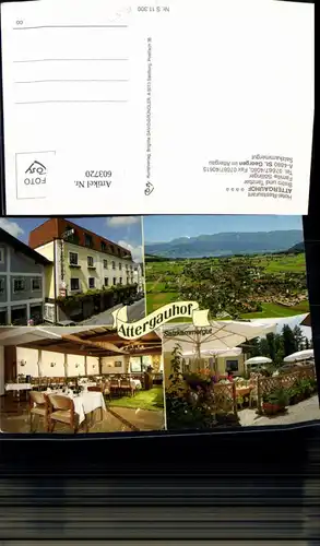 603720,Mehrbild Ak St Georgen i. Attergau Hotel Restaurant Attergauhof