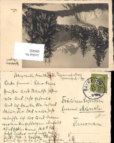 606492,Stempel Bayreuth n. Thurnau 1932