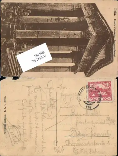 606495,Stempel Bahnpost Warnsdorf – Bodenbach 113 Zug Böhmisch Kamnitz Böhmen