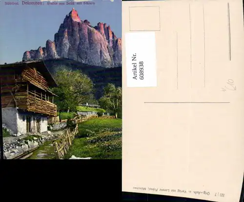 608938,Südtirol Dolomiten Studie a. Seis a. Schlern Siusi Kastelruth Italy
