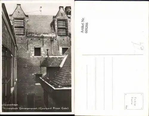 609266,Foto Ak ´s Gravenhage Binnenplaats Gevangenpoort Gefängnis Netherlands