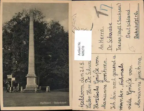 609270,Apeldoorn Gedenknaald Obelisk Netherlands