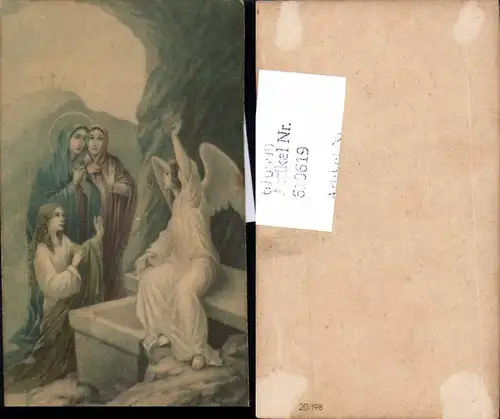 610619,Andachtsbild Heiligenbildchen Engel Jesus Auferstehung