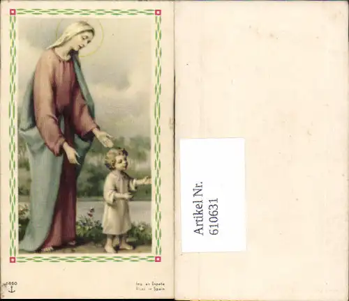 610631,Andachtsbild Heiligenbildchen Maria 
