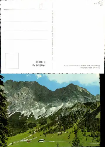 611858,Gasthof Alpenglühn Ehrwalder Alm m. Wetterwand Ehrwald