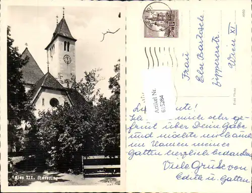 615284,tolle Foto-AK Wien Döbling Sievering Partie Kirche