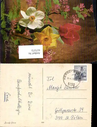 617373,Stempel Herzogenburg nach St. Pölten 1973