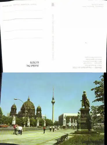 617079,Berlin Marx-Engels-Brücke Brücke Fernsehturm