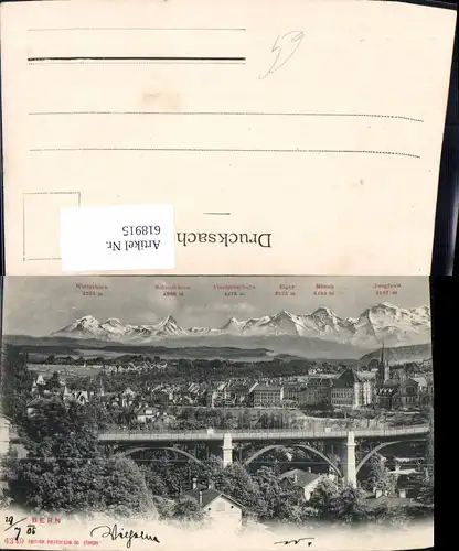 618915,Bern m. Gipfelkarte Brücke