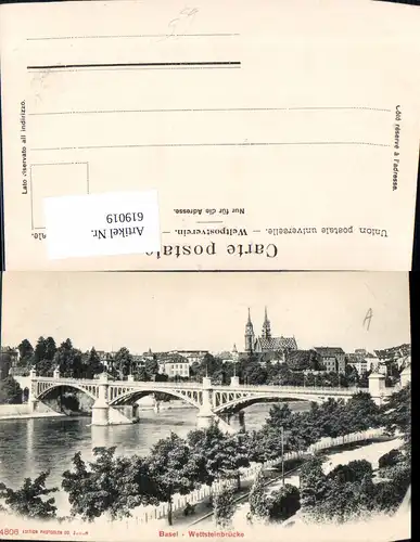 619019,Basel Wettsteinbrücke Brücke