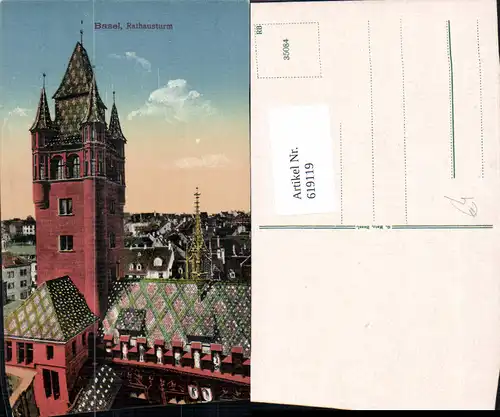 619119,Basel Rathausturm Rathaus