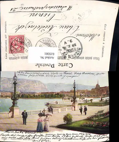 619301,Geneve Genf Quai du Mont blanc 1904