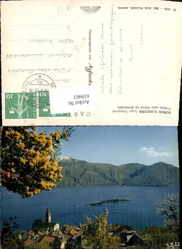 619463,Ronco sur Ascona Lago Maggiore Veduta sulle Isole di Brissago