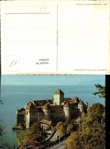 619504,Veytaux Chateau de Chillon pres Montreux