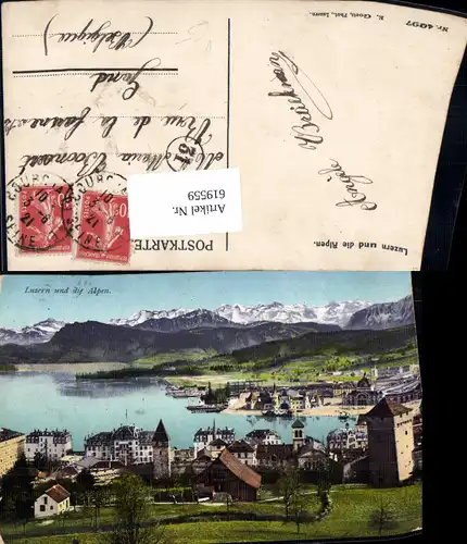 619559,Luzern u. d. Alpen pub E. Goetz 4097