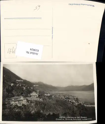 619624,Foto Ak Madonna del Sasso Orselina Brione Muralto Locarno